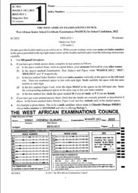 waec biology past questions and answers