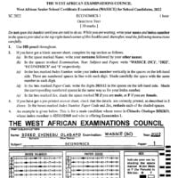 waec past questions economics