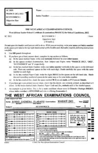 waec past questions economics