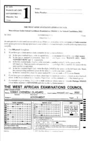 waec past questions govt