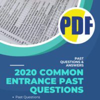 Download 2020 Common Entrance Past Questions