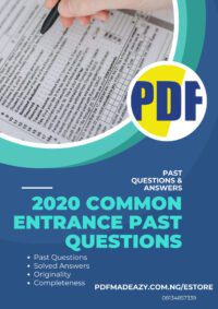 Download 2020 Common Entrance Past Questions