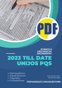 UNIJOS Post-UTME Past Questions - Science and Engineering