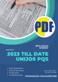 Unijos post utme past questions art