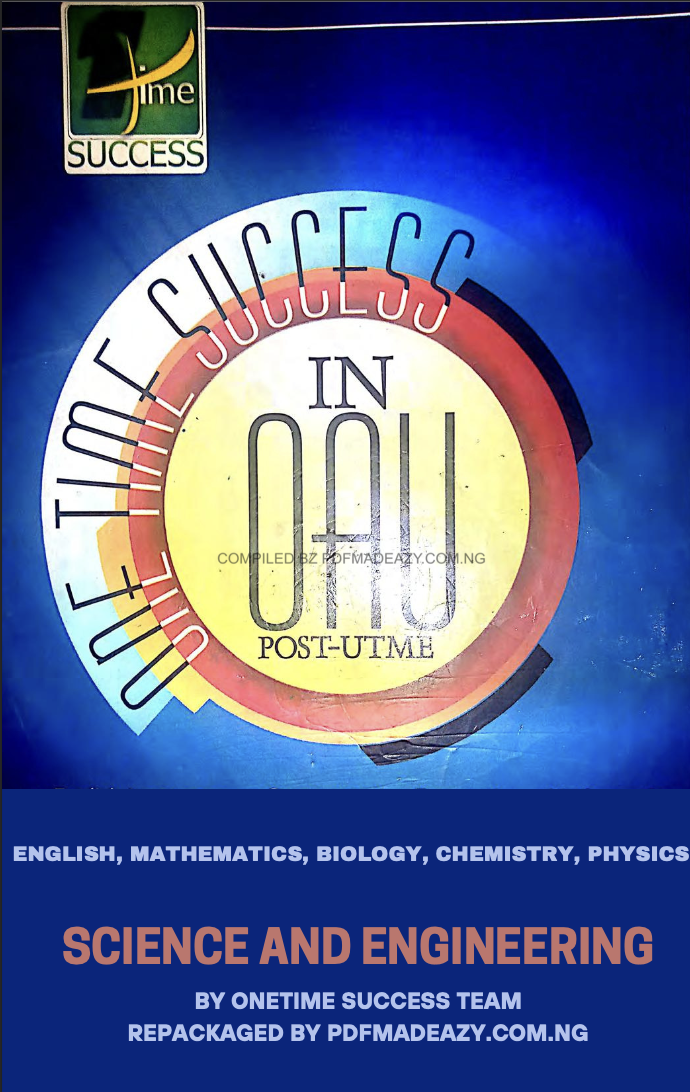 OAU ONETIME SUCCESS POST UTME PAST QUESTIONS FREE