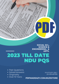 NDU Post-UTME Past Questions & Answers