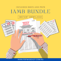 JAMB Past Questions and Answers for 15 Subjects Bundle
