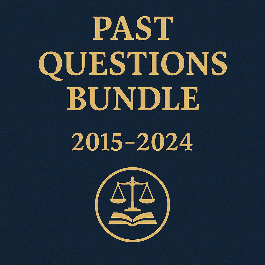 Nigerian Law School Civil Litigation Past Questions Bundle (2015-2024)