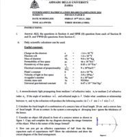 IJMB Physics Past Questions Bundle (2019-2024)